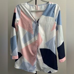 Women’s Button Up 3/4 Sleeve Blouse